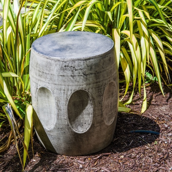 Handmade Eco-Concrete Drum Stool (Vietnam)
