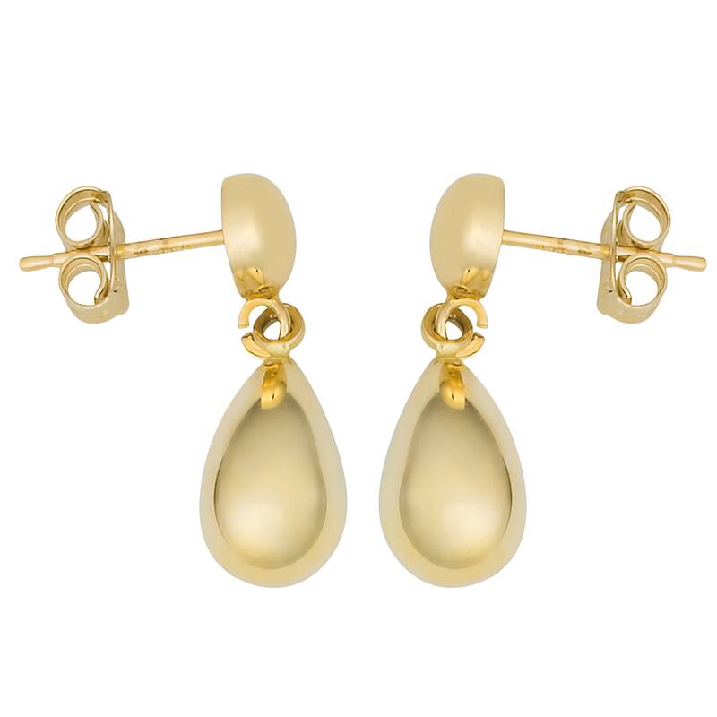 Fremada 10k Yellow Gold Petite Teardrop Dangle Earrings