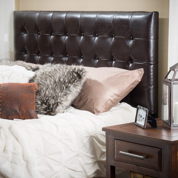 Austin Adjustable King/California King Tufted Bonded Leather 