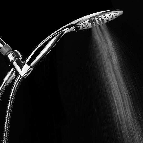 Razor Slimline 5setting Rainfall Hand Shower Silver Bed Bath