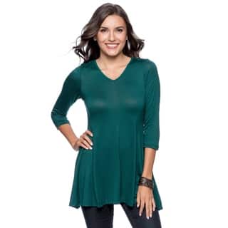 24 7 Comfort Apparel Womens V Neck Tunic Plus Size Included 24 7 Comfort Apparel Womens V Neck Tunic Plus Size Included