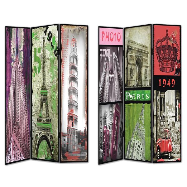 Paris Room Divider   Shopping Decorative