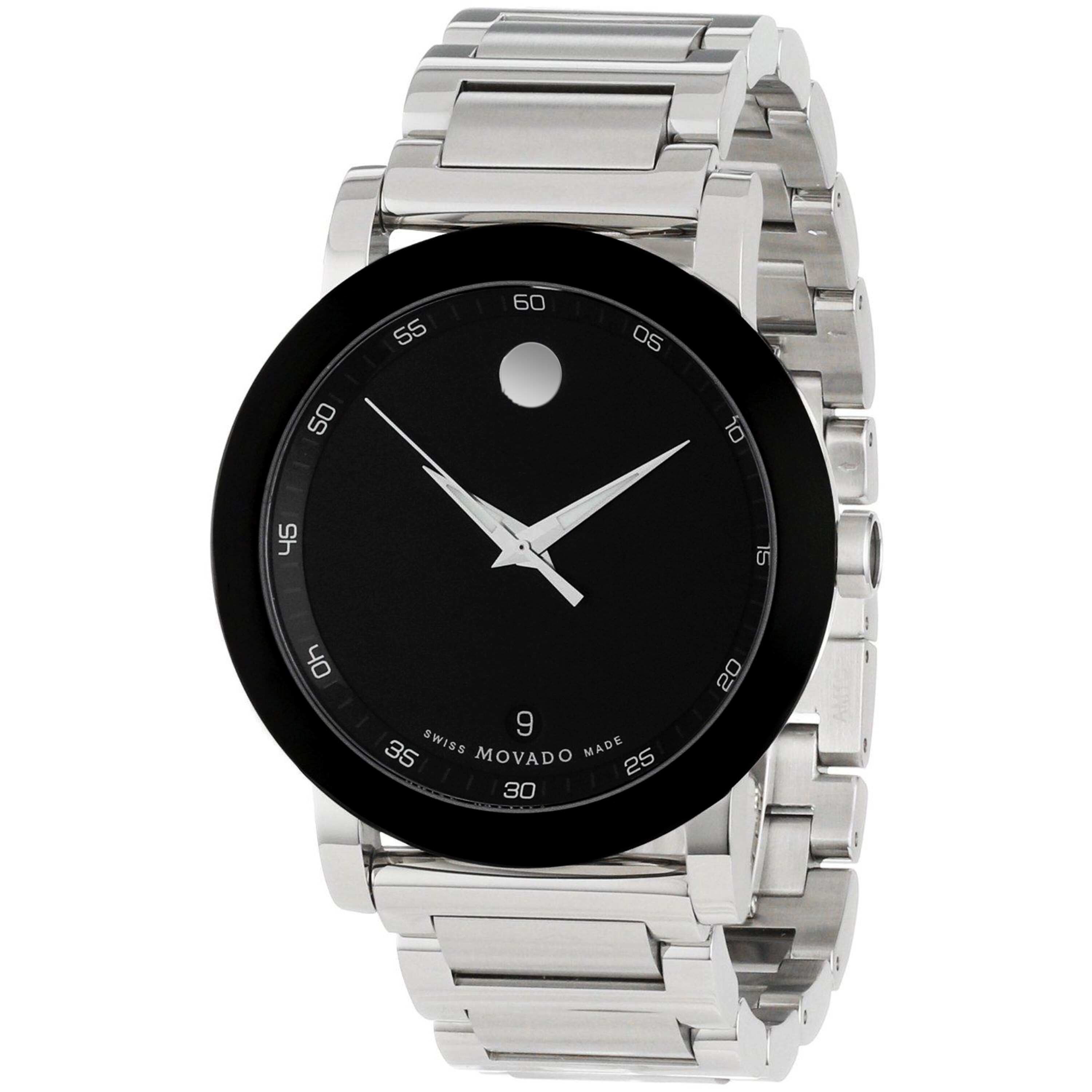 movado museum stainless steel
