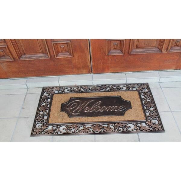 Shop Rubber And Coir Dirt Trapper Heavy Weight Large Welcome