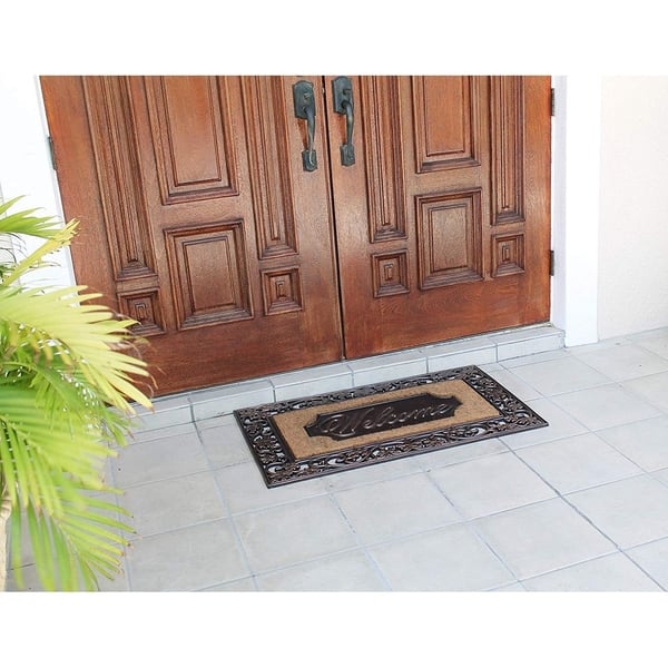 Shop Rubber And Coir Dirt Trapper Heavy Weight Large Welcome