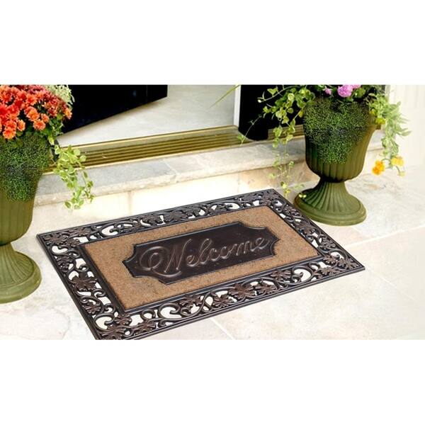 Shop Rubber And Coir Dirt Trapper Heavy Weight Large Welcome