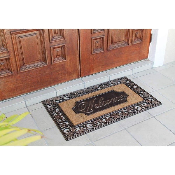 Shop Rubber And Coir Dirt Trapper Heavy Weight Large Welcome