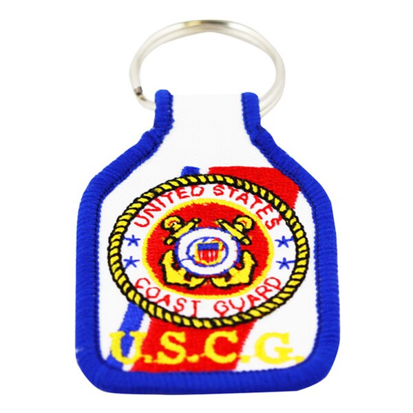 US Coast Guard Embroidered Keychain