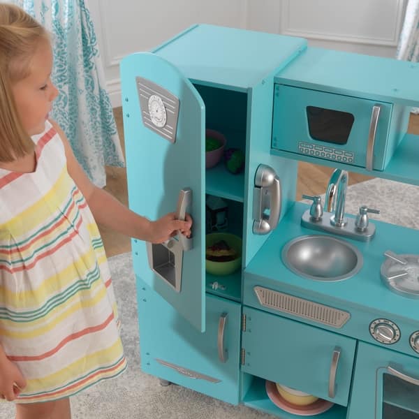Shop Kidkraft Blue Vintage Kitchen Free Shipping Today