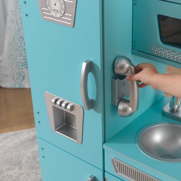 Shop Kidkraft Blue Vintage Kitchen Free Shipping Today