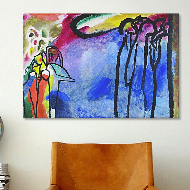 Shop Icanvas Wassily Kandinsky Improvisation 19 Canvas Print Wall Art Overstock 9465533