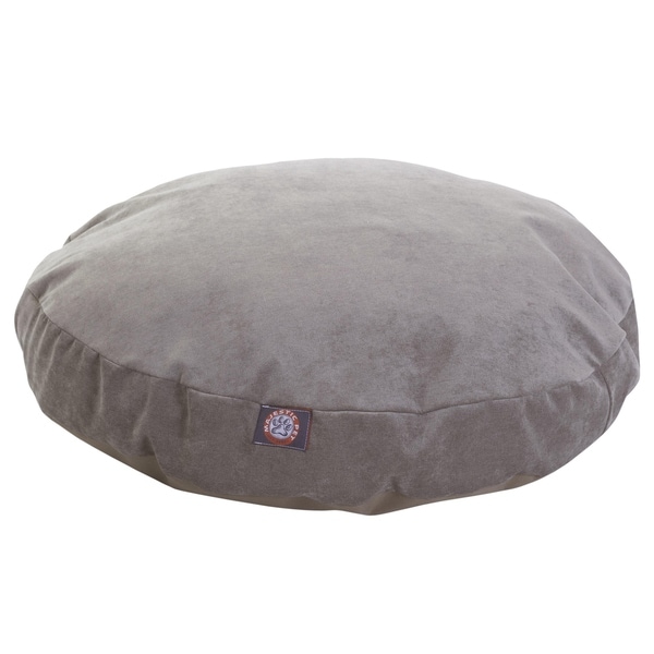 large grey dog bed