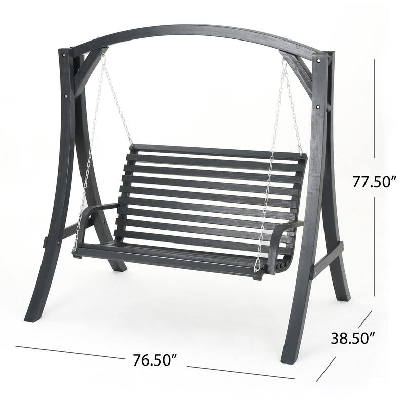 Christopher Knight Home Tulip Outdoor Wood Swinging Loveseat