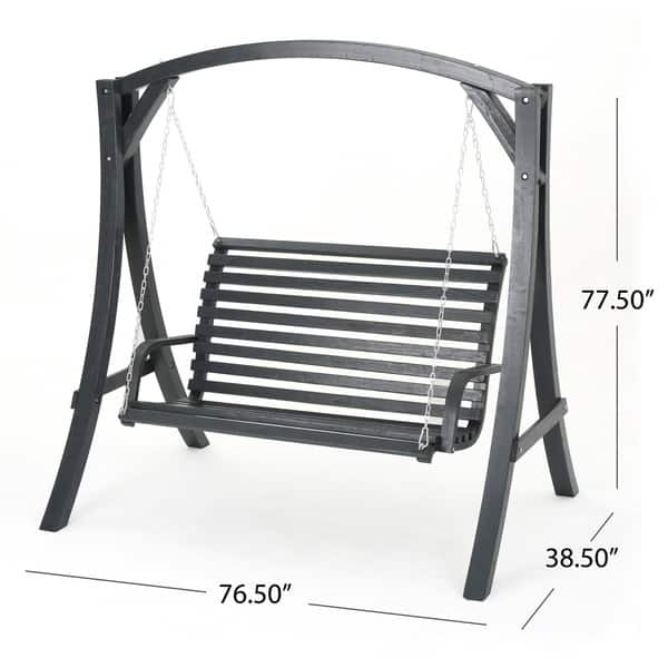 Christopher Knight Home Tulip Outdoor Wood Swinging Loveseat