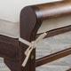 preview thumbnail 10 of 17, Nelson Rustic Acacia Wood Bench with Cushion by Christopher Knight Home