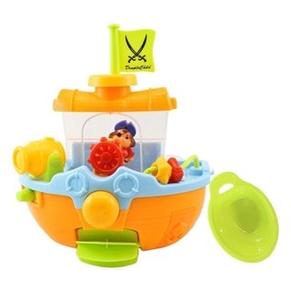 Dimple DC11554 Child Bathtime Pirate Ship Bathtub Toy with Water Cannon