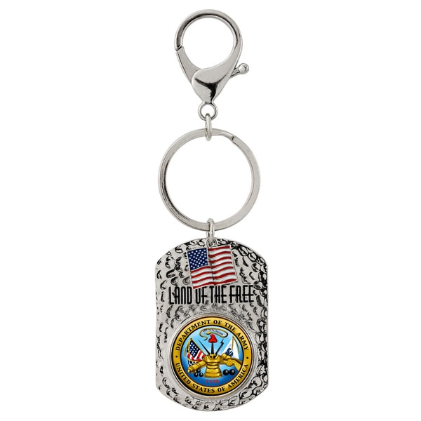 American Coin Treasures Land of the Free Quarter Army Key Chain