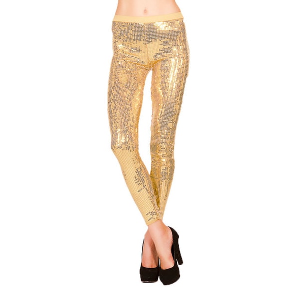 Shop Just One Women's Full Length Sequin Embellished Dance Leggings ...