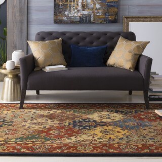 Copper Grove Queen Anne Hand-tudfted Multicolored Border Area Rug - 4 ...