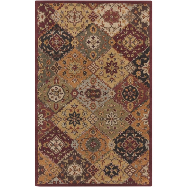 Hand-Tufted Thelma Traditional Border Rug - 7'6" x 9'6"