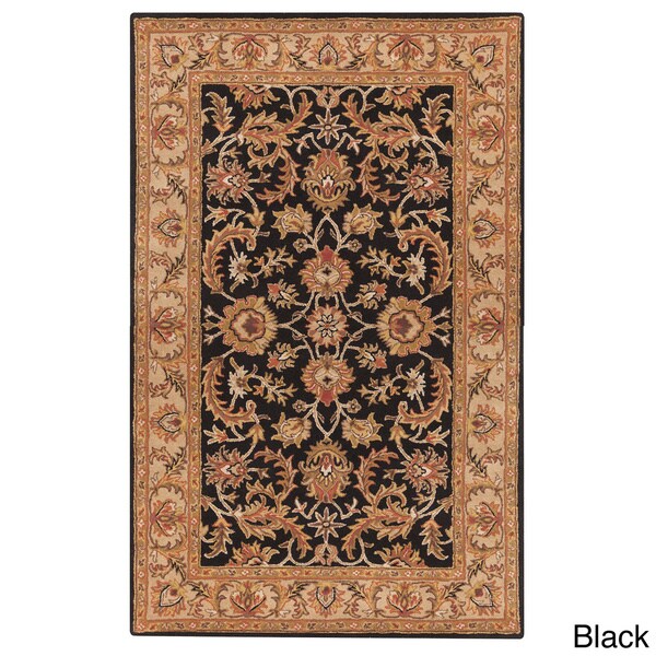 HandTufted Ollie Traditional Border Rug (8' x 11') Free Shipping Today 16649982