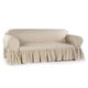 preview thumbnail 8 of 7, Ruffled Cotton Loveseat Slipcover
