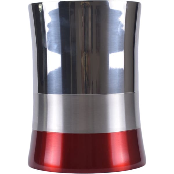 5-liter Shiny Matte Color Block Bottom Waste Basket