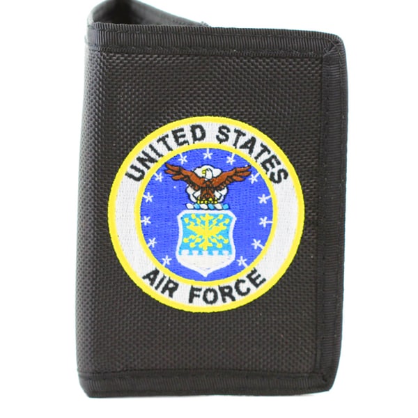 US Air Force Insignia Trifold Nylon Wallet
