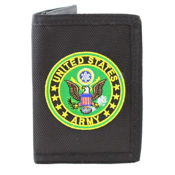 US Army Insignia Trifold Nylon Wallet