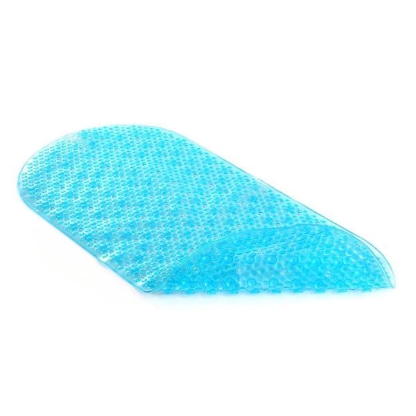 Oval Bubble Tub Mat, Blue