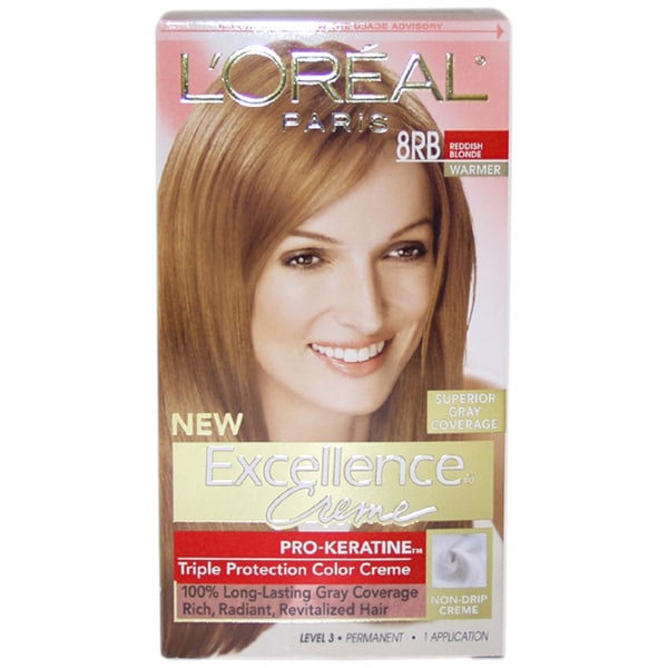 Shop L Oreal Paris Excellence Creme Pro Keratine Rb Reddish Blonde Warmer Free Shipping On