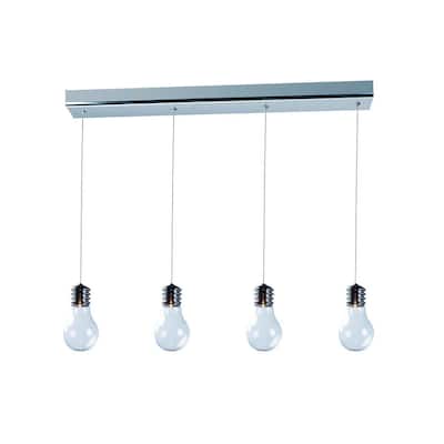 Edison 4-light Chrome Linear Pendant