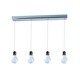 preview thumbnail 2 of 0, Edison 4-light Chrome Linear Pendant