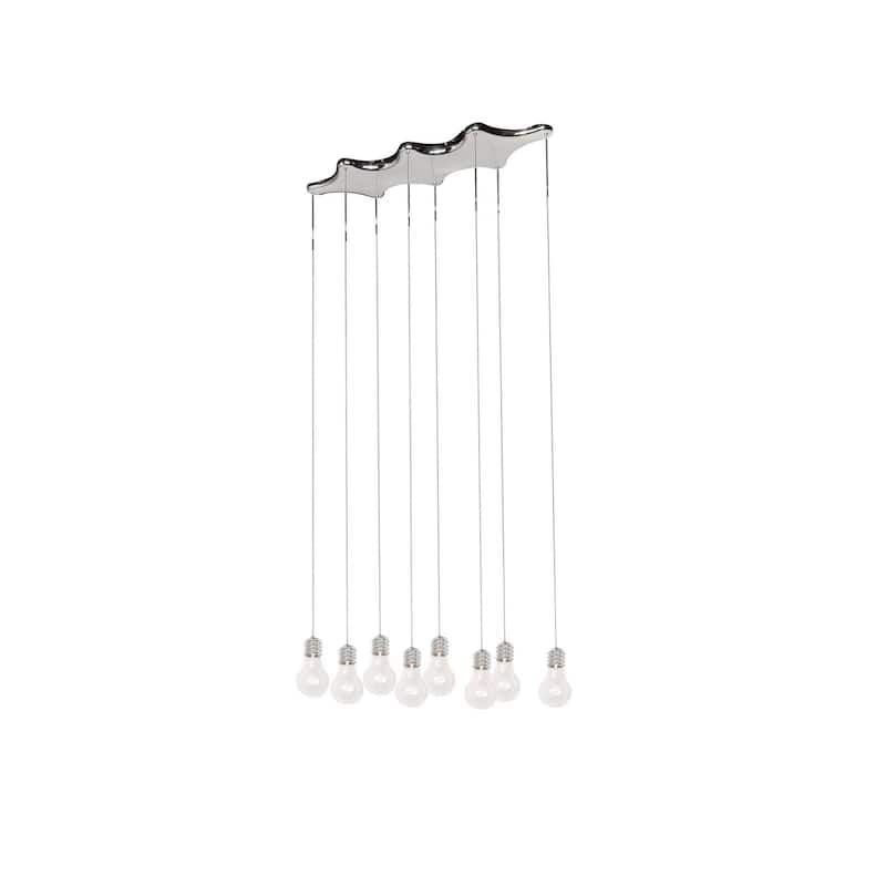 Edison 8-light Linear Pendant - Silver - Bed Bath & Beyond - 9467740