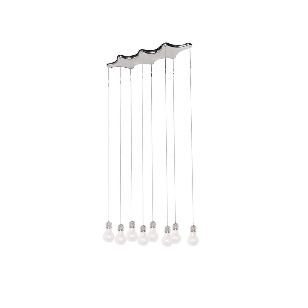 Edison 8-light Linear Pendant - Silver