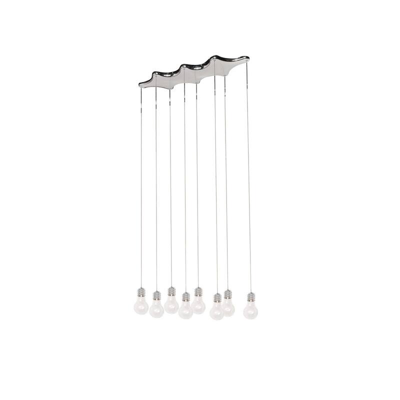 Edison 8-light Linear Pendant - Silver