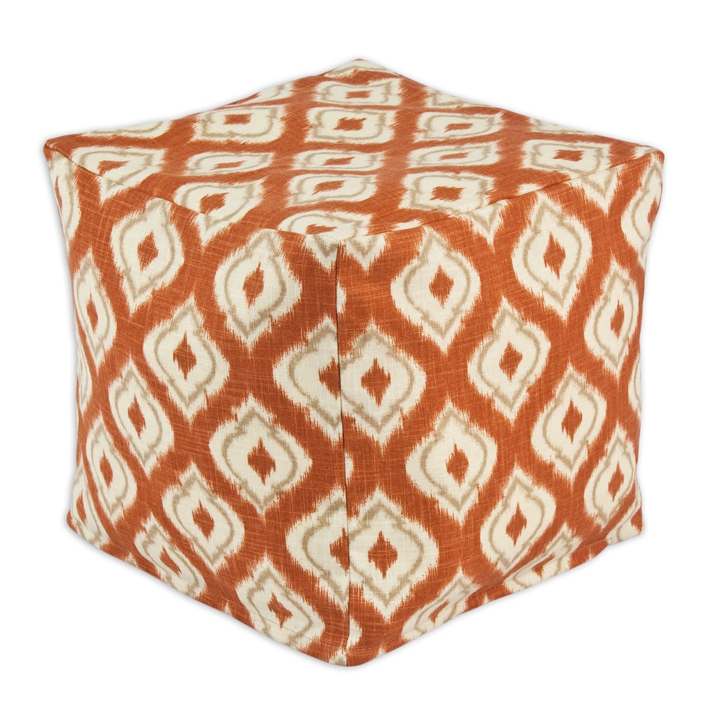 Macie Pumpkin Zippered Beads Pouf
