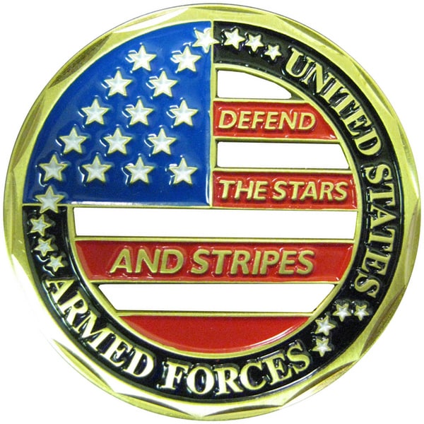 Support Our Troops Armed Forces Coin