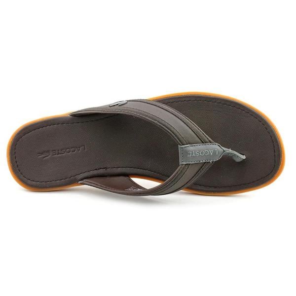 mens lacoste flip flops size 9