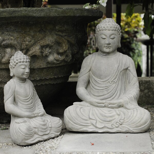 Handmade Meditating Buddha Statue (Indonesia)