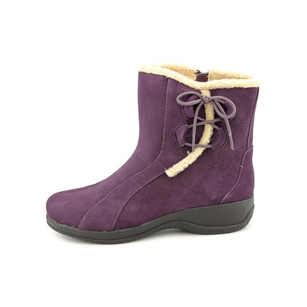 clarks boots womens purple