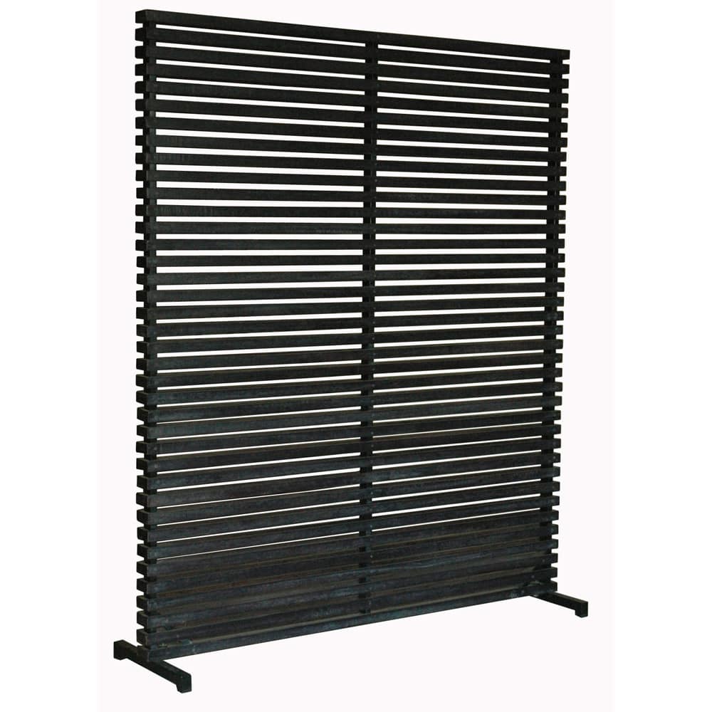 Aurelle Home Dallek Black Wood Screen