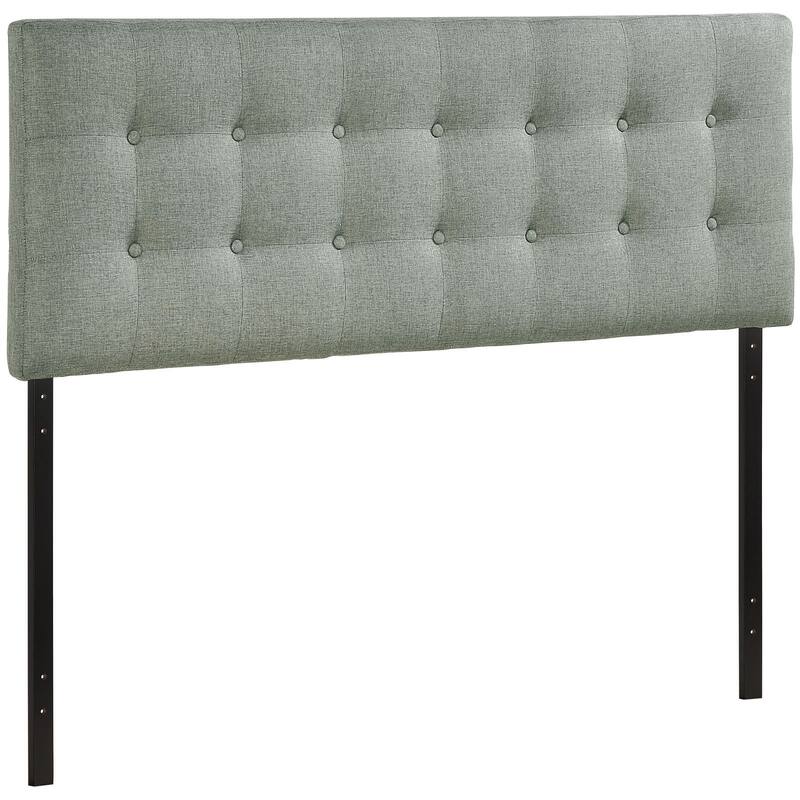 The Gray Barn Eaton King Fabric Headboard - Grey