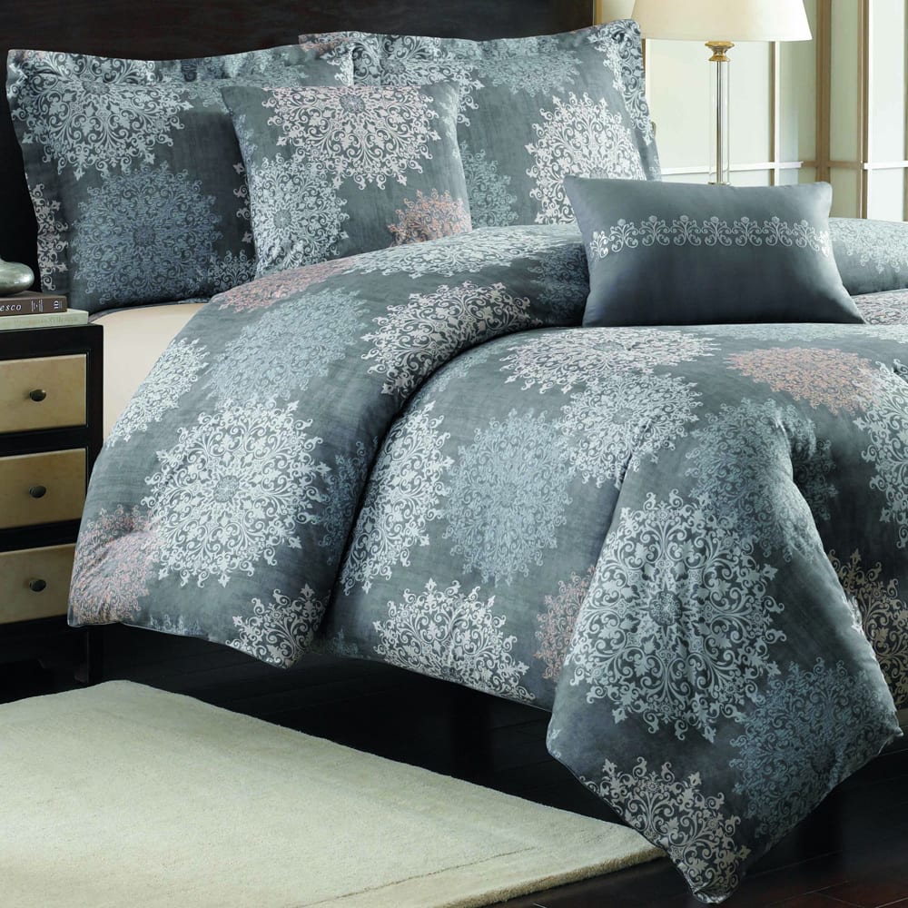 Nicole Miller Cortina Cotton 5-piece Comforter Set with Decorative Pillows