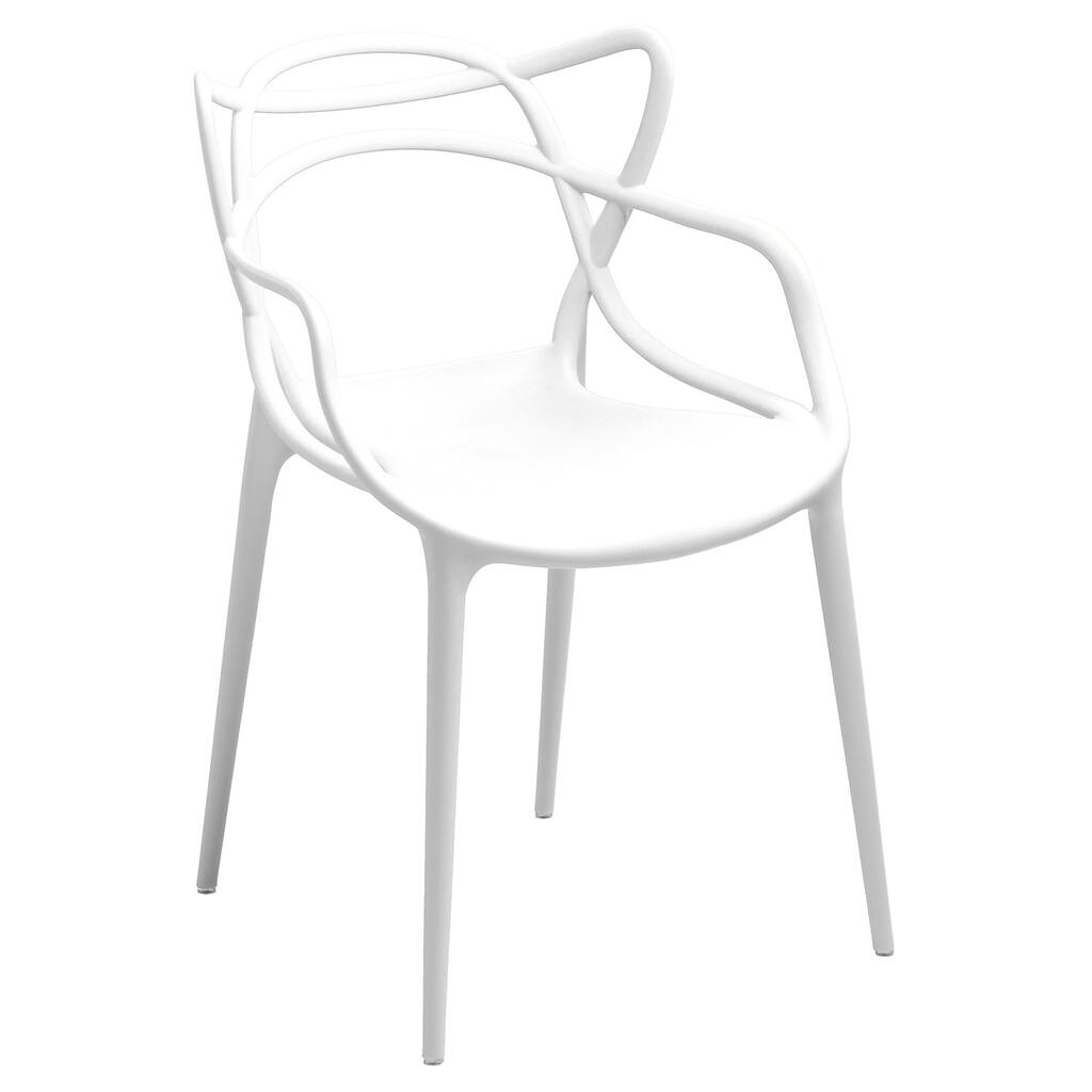 Gabriel White Stackable Accent Chair (Set of 2)