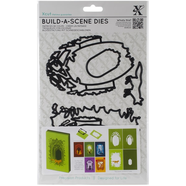 Xcut Build A Scene Dies 5/Pkg Shadow Box Woodland