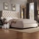 preview thumbnail 3 of 13, Naples Wingback Button Tufted Upholstered King Bed by iNSPIRE Q Artisan