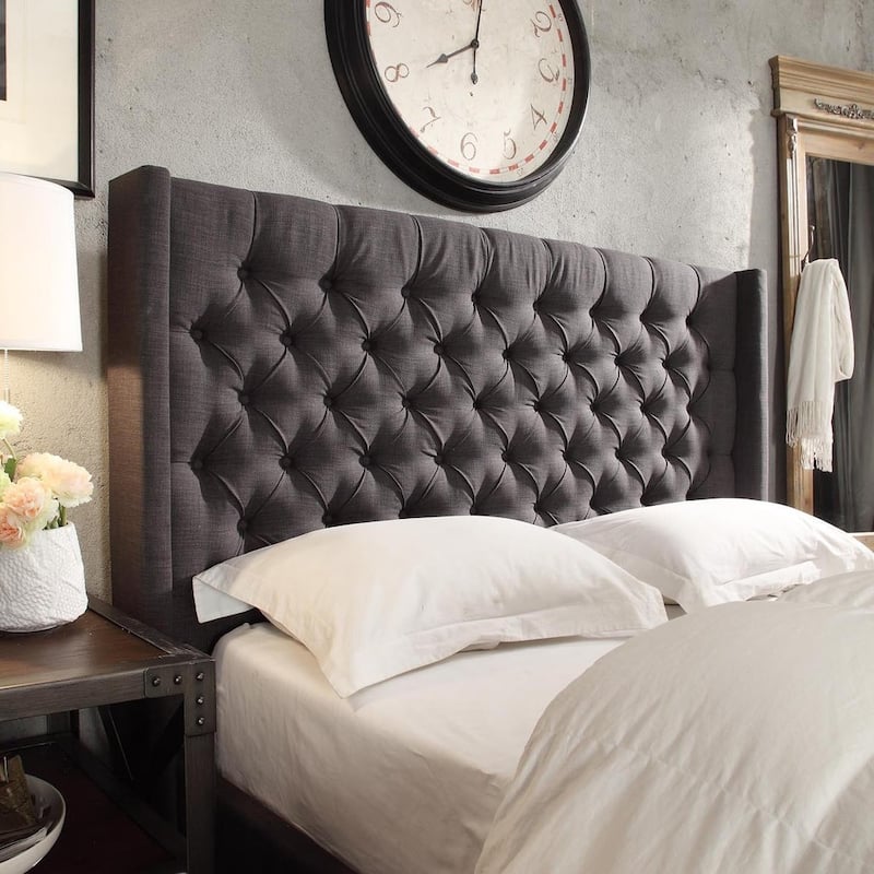 Naples King-size Wingback Button-tufted Headboard by iNSPIRE Q Artisan