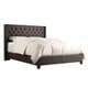 preview thumbnail 7 of 11, Naples Wingback Button Tufted Upholstered Bed by iNSPIRE Q Artisan