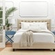 preview thumbnail 1 of 11, Naples Wingback Button Tufted Upholstered Full Bed by iNSPIRE Q Artisan